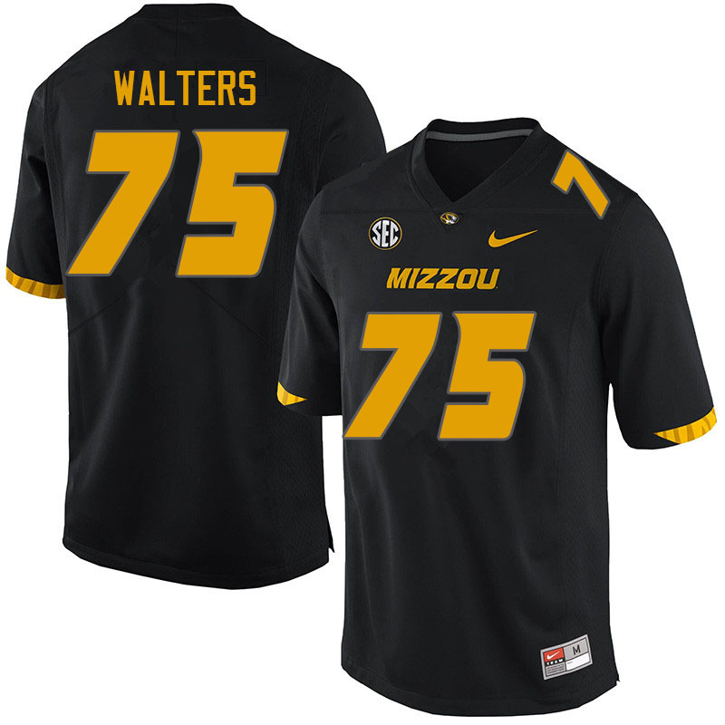 Men #75 Mitchell Walters Missouri Tigers College Football Jerseys Sale-Black